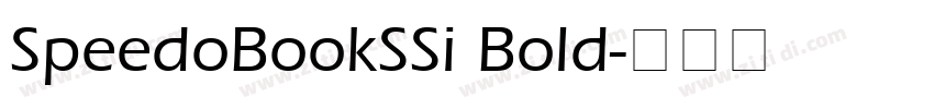 SpeedoBookSSi Bold字体转换